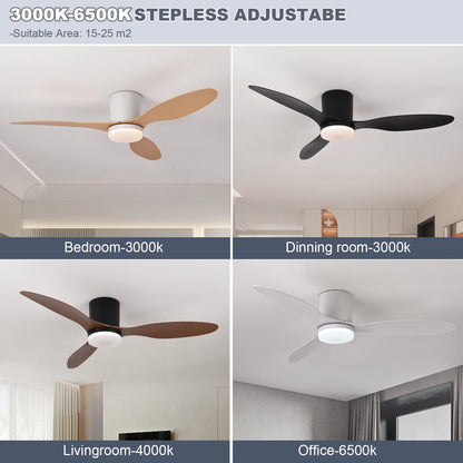 ventilateur silencieux Moderne Noir Blanc - Nordantic