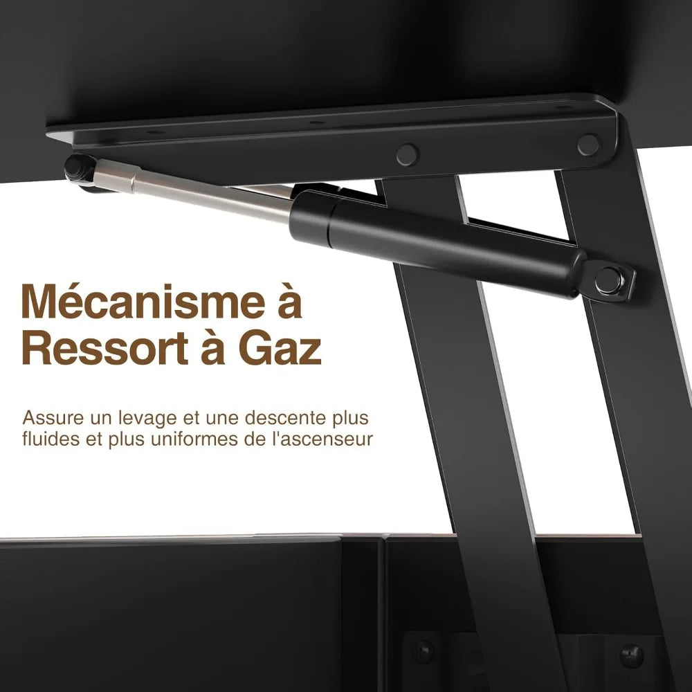 Table basse bois avec deux rangements tiroirs -