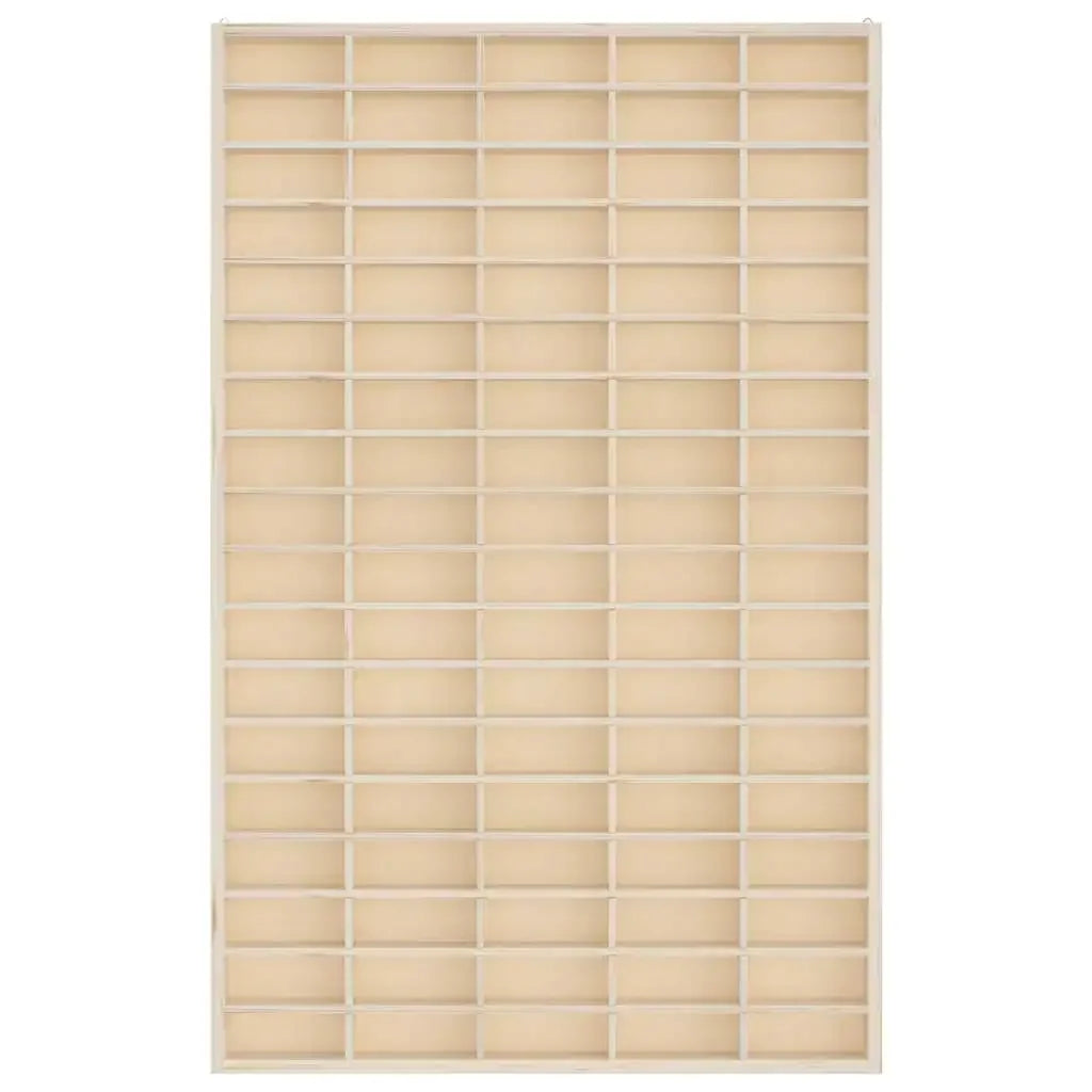étagère murale vitrine marron -