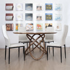 Chaise salle à manger moderne beige 4/8/12 ensembles 108 × 43 × 23 cm -