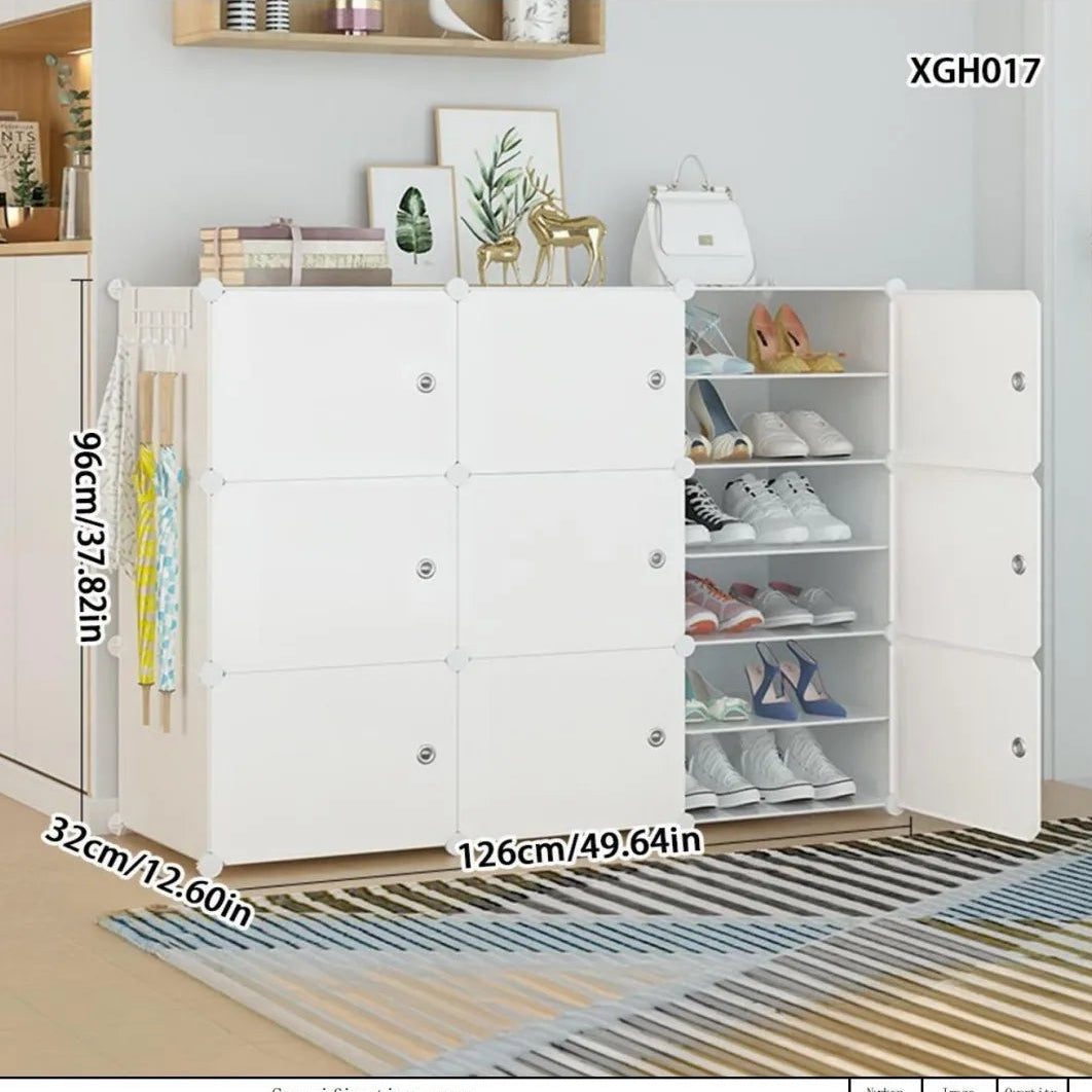 Meuble à chaussure avec porte de style armoire - A
