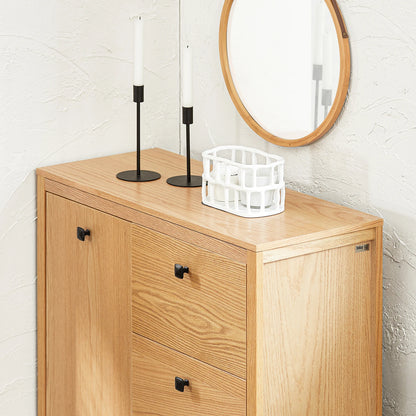 Meuble pour salle de bain en bois avec triples tiroirs -