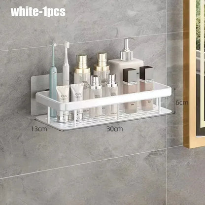 Étagère salle de bain pas cher pour shampoing - Blanc-1pcs