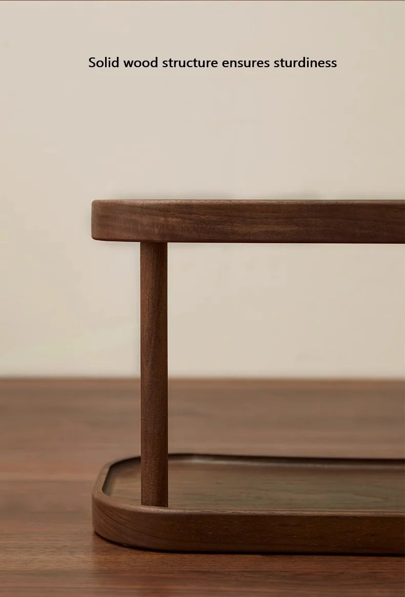 Étagère café bohème de luxe en bambou -