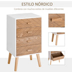 Table de nuit design moderne rustique -