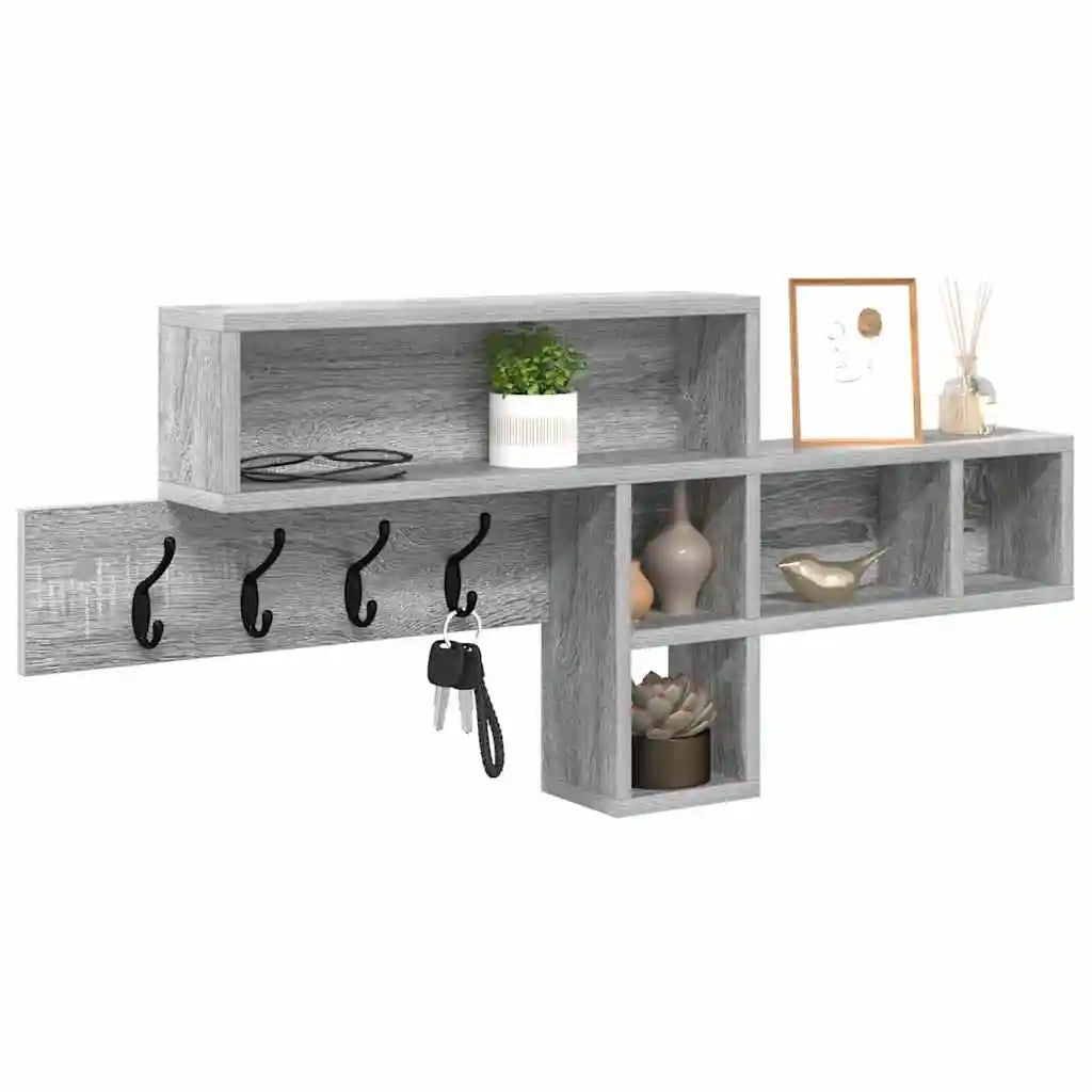 étagère murale bois naturel 100 x 12 x 43.5 cm -