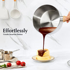 Casserole inox pas cher à couvercle -