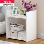 Table de nuit bibliothèque en bois - B - 26x20x40cm