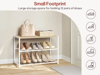 Étagère chaussures métal à étages -