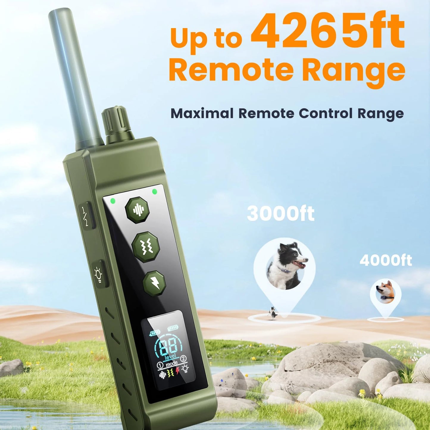 collier anti aboiement avec télécommande ajustable -