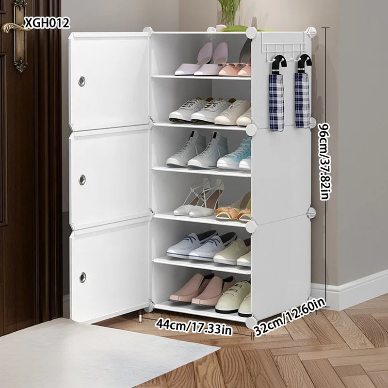Meuble à chaussure avec porte de style armoire -