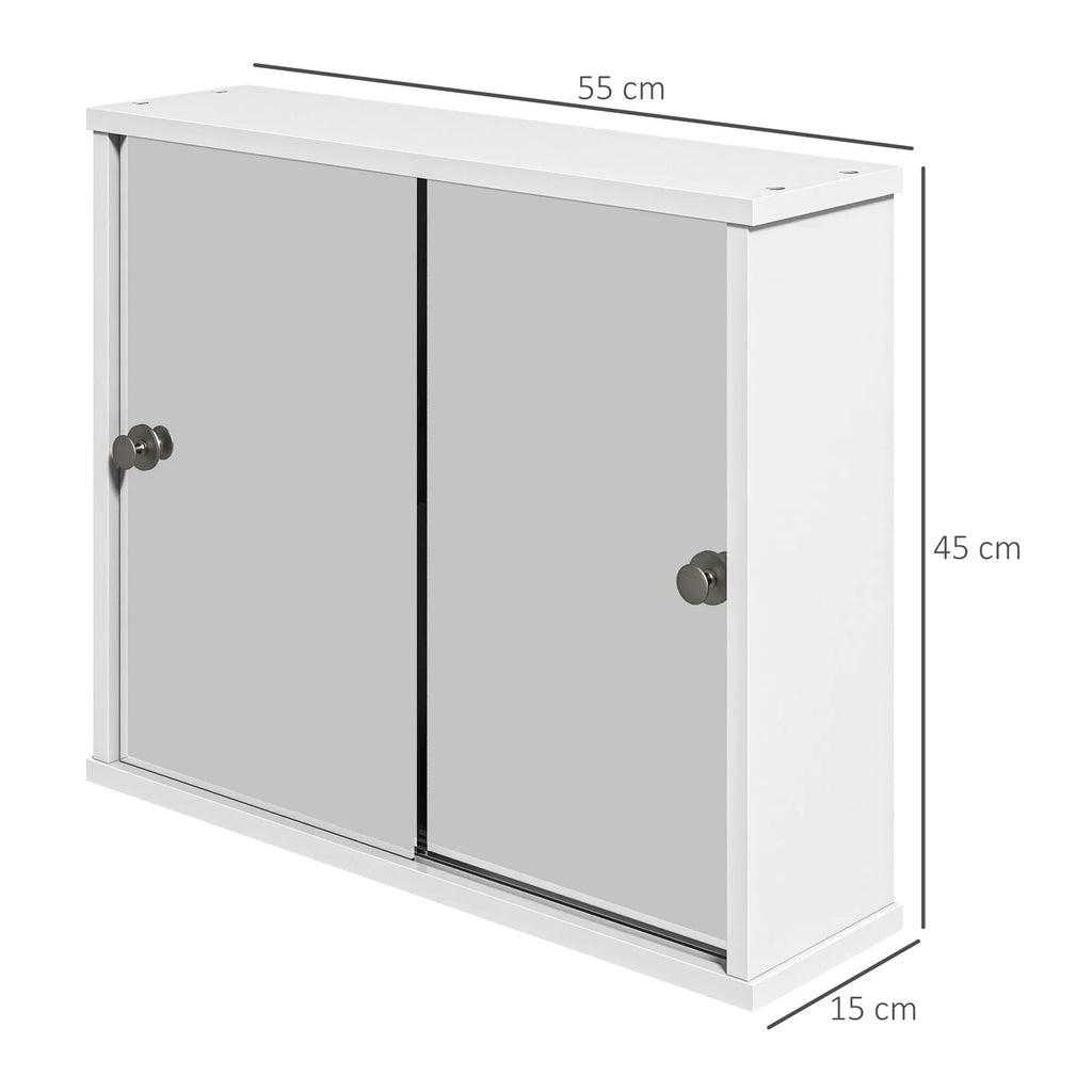 Meuble WC blanc brillant 55 x 15 x 45 cm -