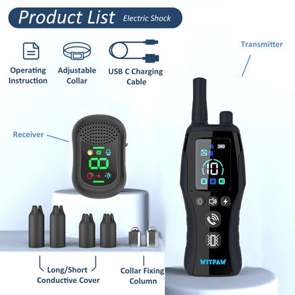 collier anti aboiement avec télécommande + USB rechargeable -
