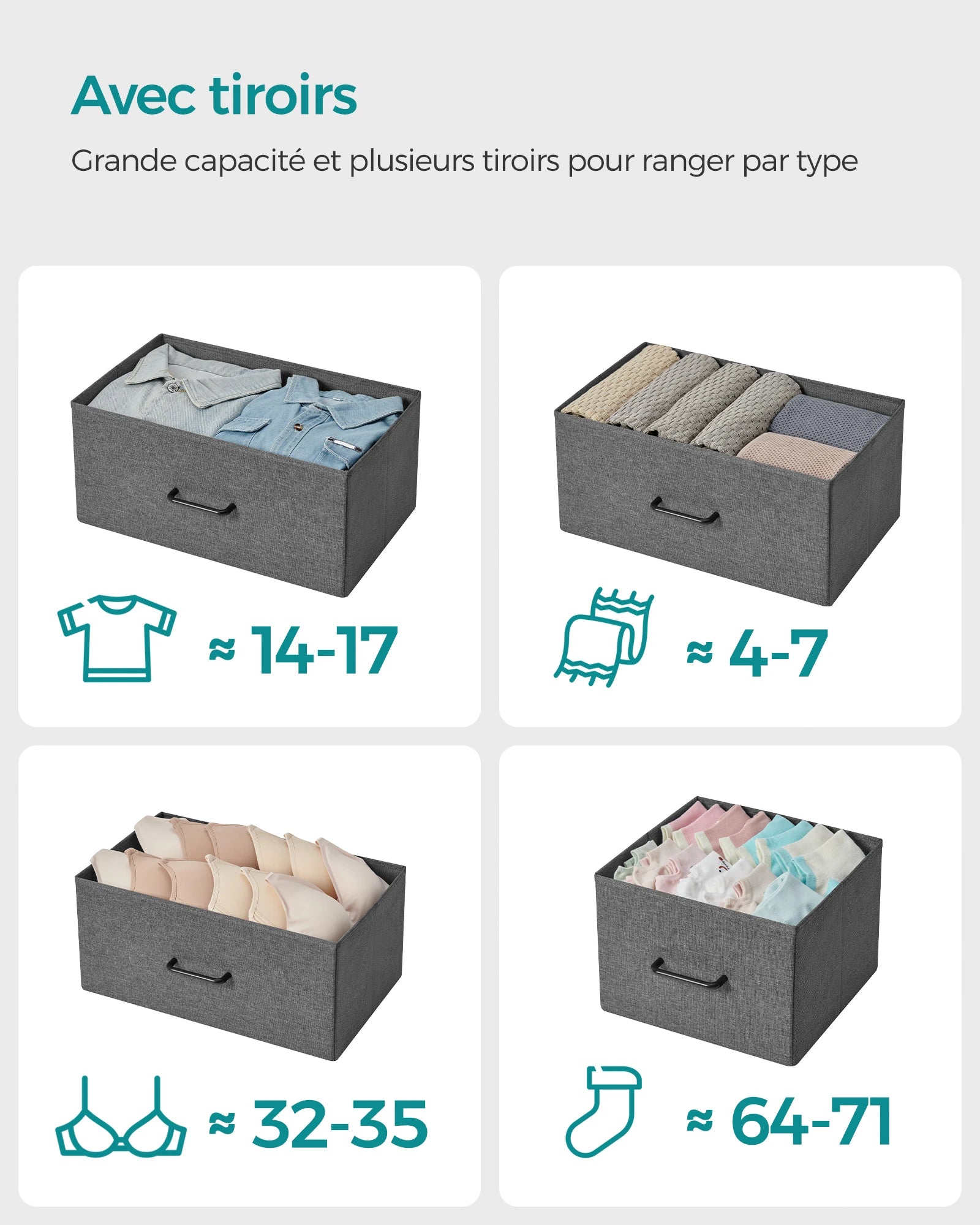 Meuble de rangement pour chambre structure en métal -