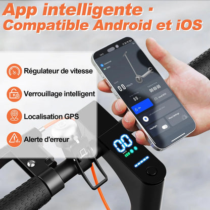 Trottinette électrique adulte Todimart avec APP Mobile  25km/MAX