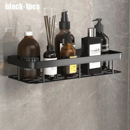 Étagère salle de bain pas cher pour shampoing - Noir-1pcs