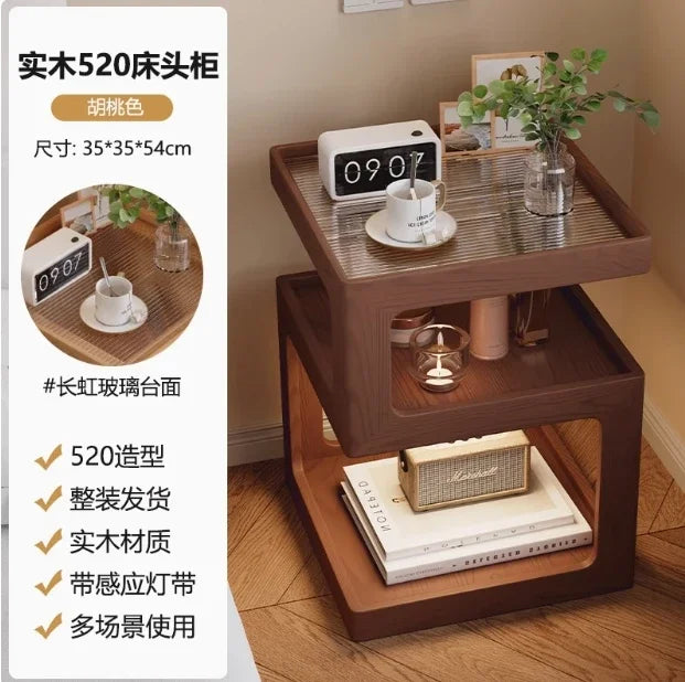 Table de nuit moderne en bois de luxe tendance - 35x35x542