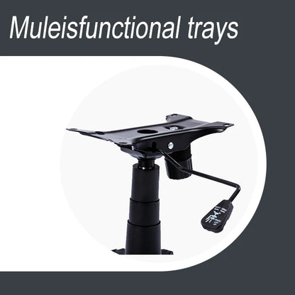 Chaise de bureau noir avec roulette et coussin -