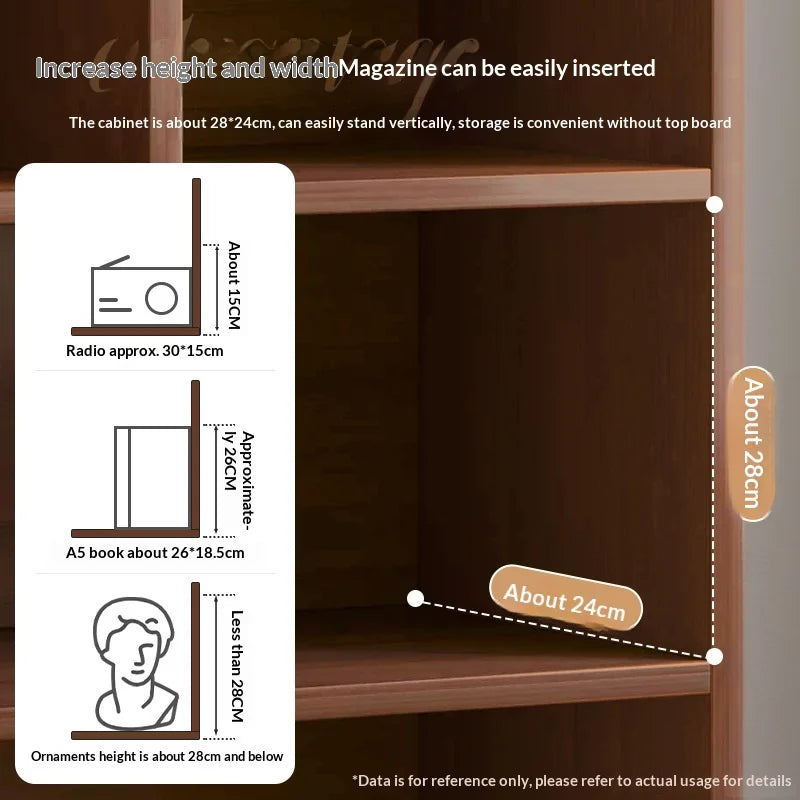 Meuble de rangement en bois multi niveaux -