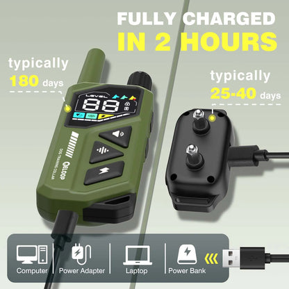 collier anti aboiement à vibration avec télécommande -