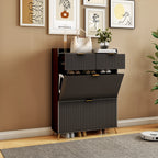 Meuble à chaussure multi compartiments 80x24x110cm -