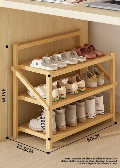 Meuble à chaussure palette artisanale - 3 C-50cm-Bois