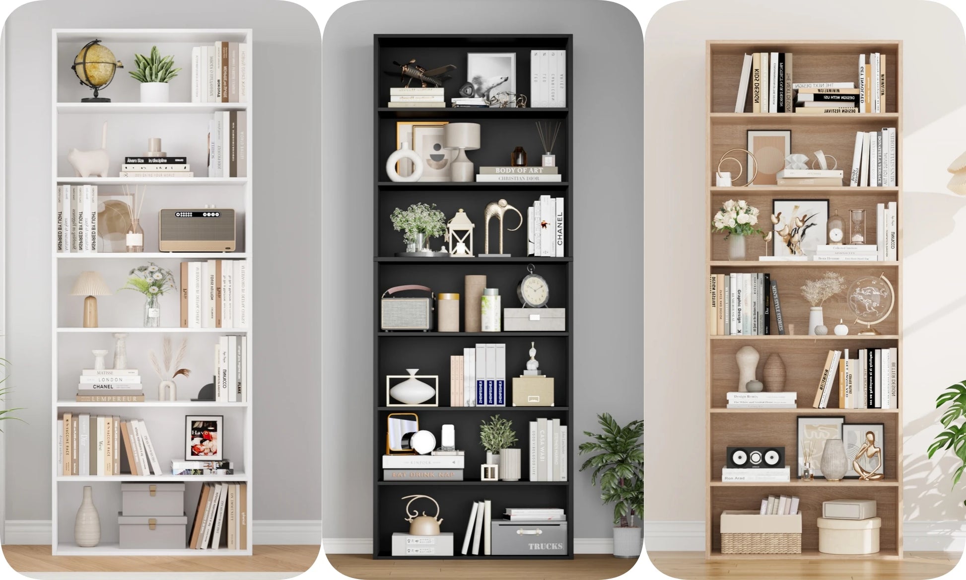 Étagère livre originale et moderne 60x23.5x209.5 cm -