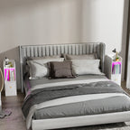 Table de chevet originale pas cher étroite avec LED -