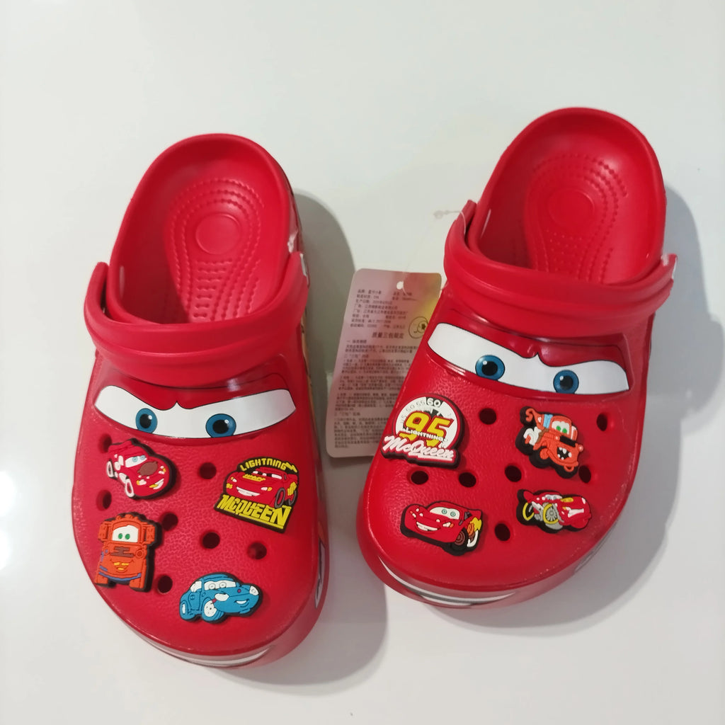 Crocs cars 95 McQueen avec jibbitz et fourrure interne -
