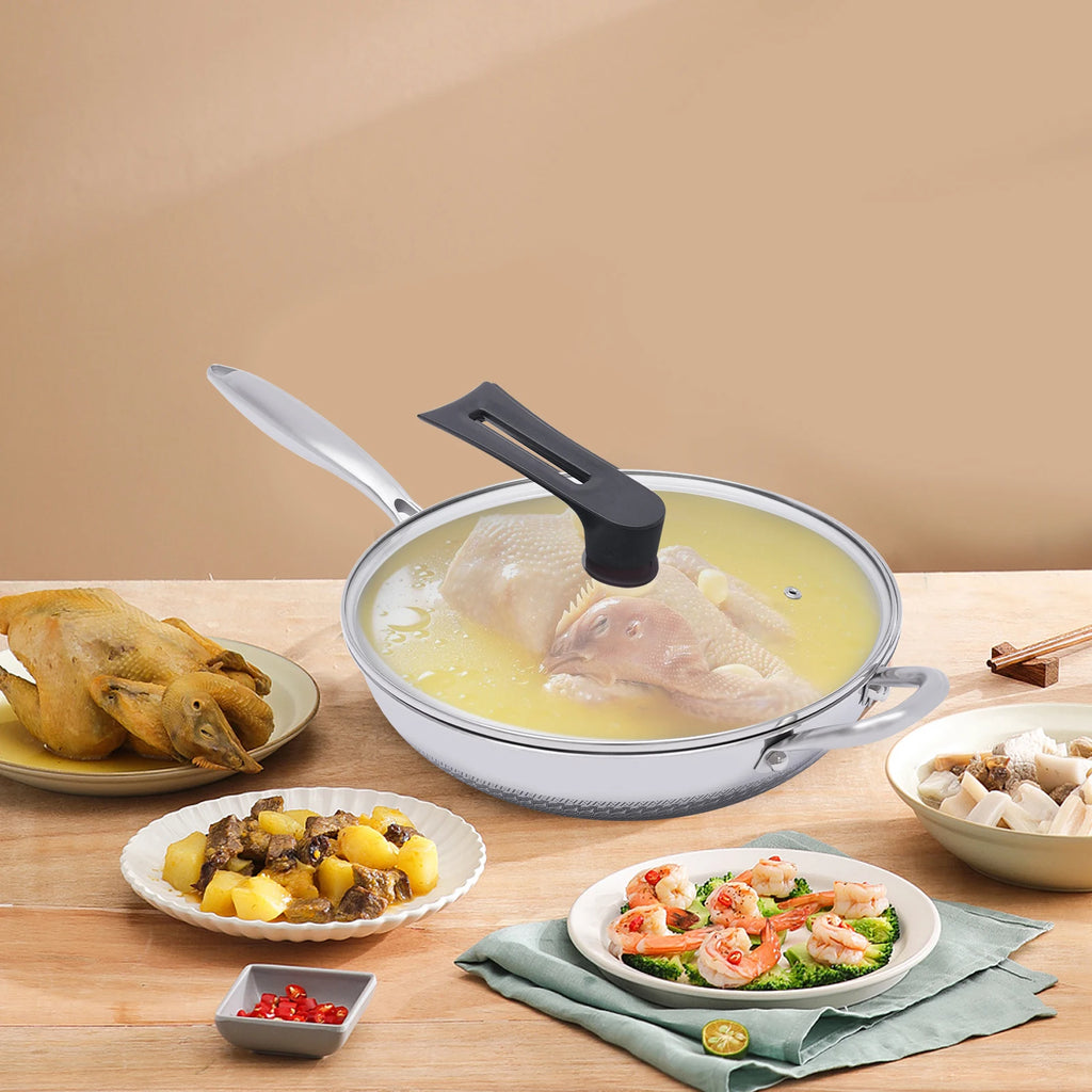 Poêle inox pas cher original -