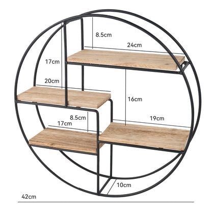 étagère murale industrielle ronde -