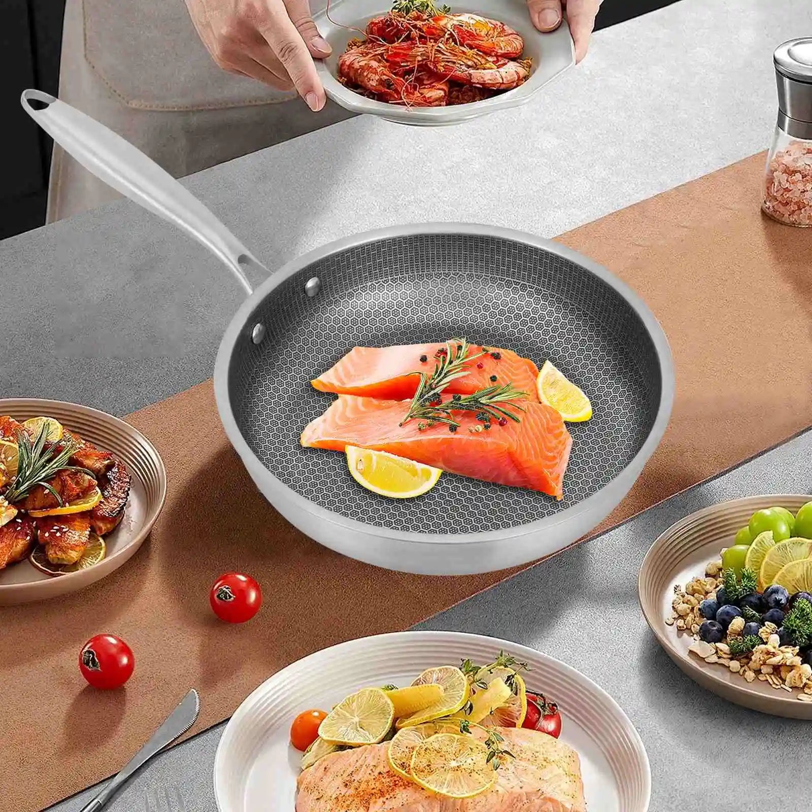 Poêle inox de qualité premium -