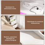 Mini table de chevet compacte - 1Pc -