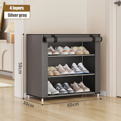 Meuble à chaussure fin et haut - 1 Pcs 4 couches