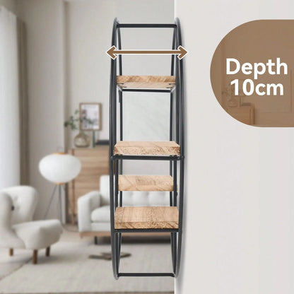 étagère murale industrielle ronde -