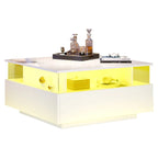 Table basse design moderne avec led 70*70*41cm -