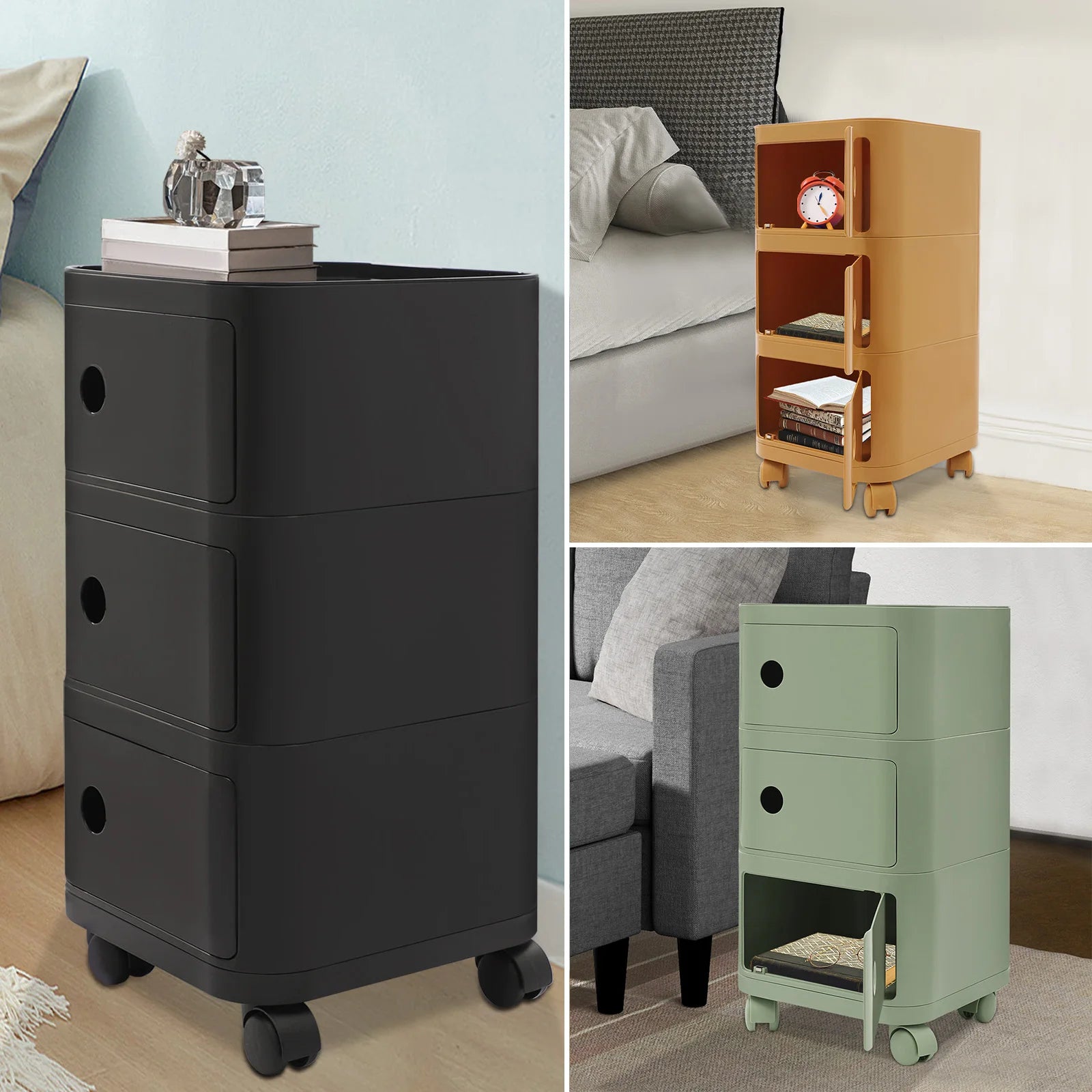 Table de chevet en verre pour chambre -