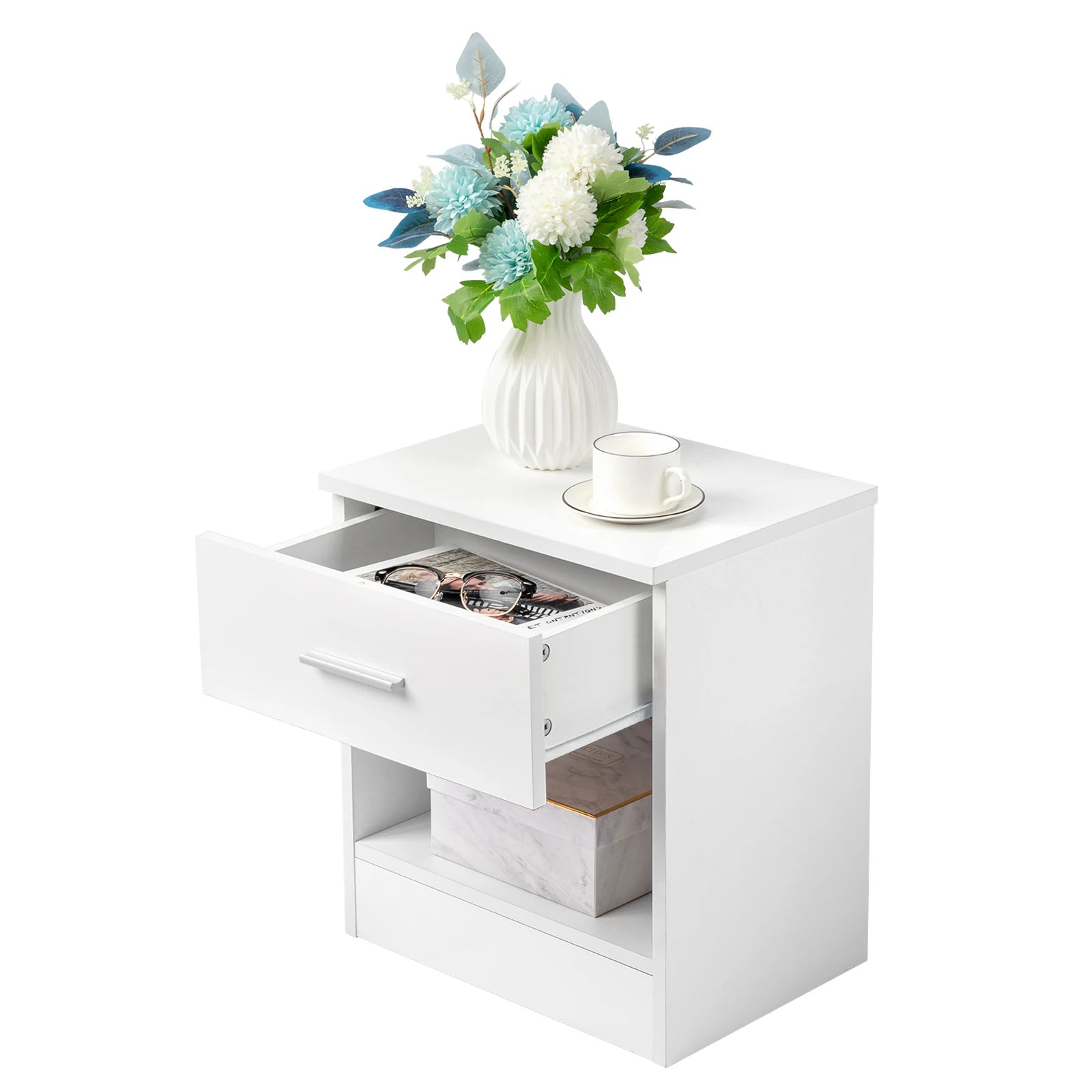 Table de nuit moderne éclatante -