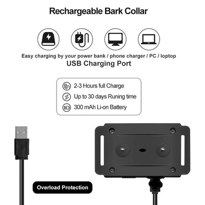 collier anti aboiement électrique tendance -