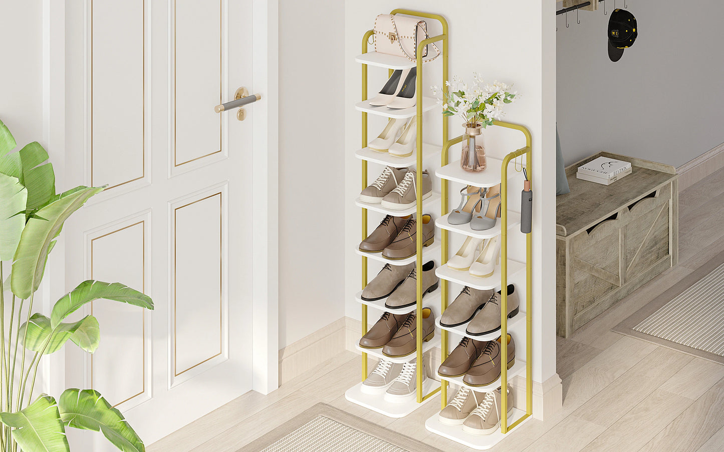 Étagère chaussures verticale tendance -