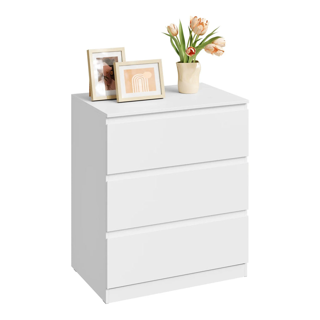 Meuble de rangement pour chambre blanche 60x70x40cm -