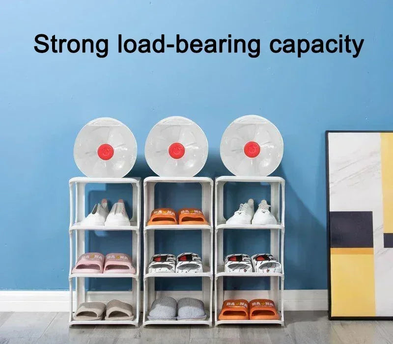 Meuble à chaussure d'entrée en forme de cube simple -