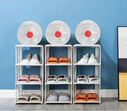 Meuble à chaussure d'entrée en forme de cube simple -
