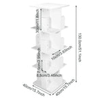 Étagère cube pivotante en bois - Blanc Étagère cube