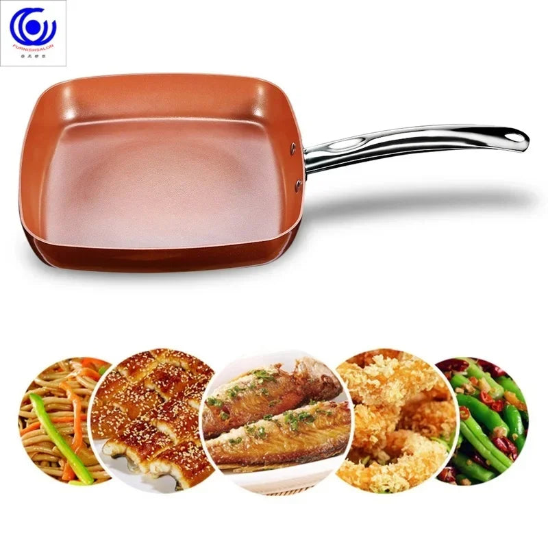 Poêle céramique antiadhésif carré - Poêle carré