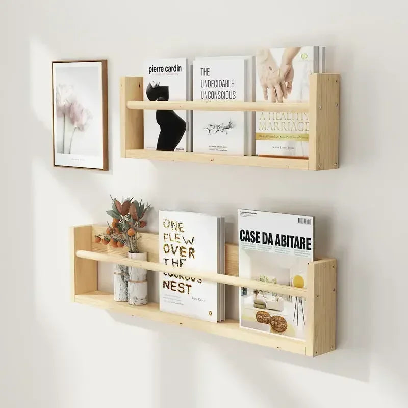 étagère bois design moderne murale pour livre -