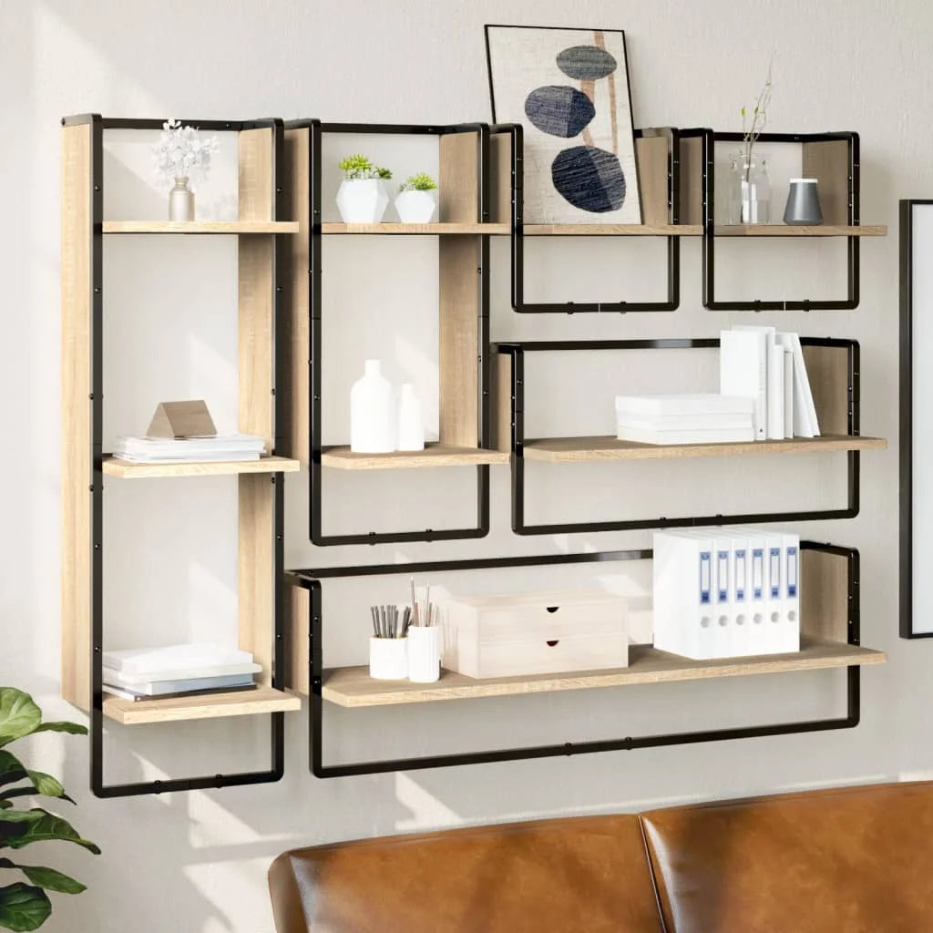 étagère murale cadre de 6 pièces -