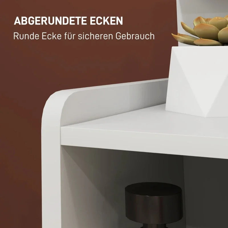 Table de chevet pas cher blanc armoire minimaliste 40 x 30 x 60 cm -