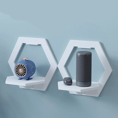 étagère murale flottante hexagonale 3 à 15Pcs -