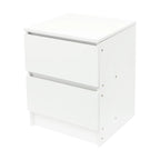 Table de chevet bois massif avec petite commode à 2 tiroirs -